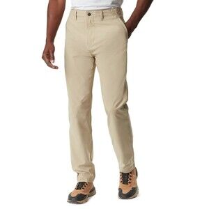 Bass Outdoor Traveler Pants Men's 42 X 32 Med Brown Pockets Straight-Leg FTS156